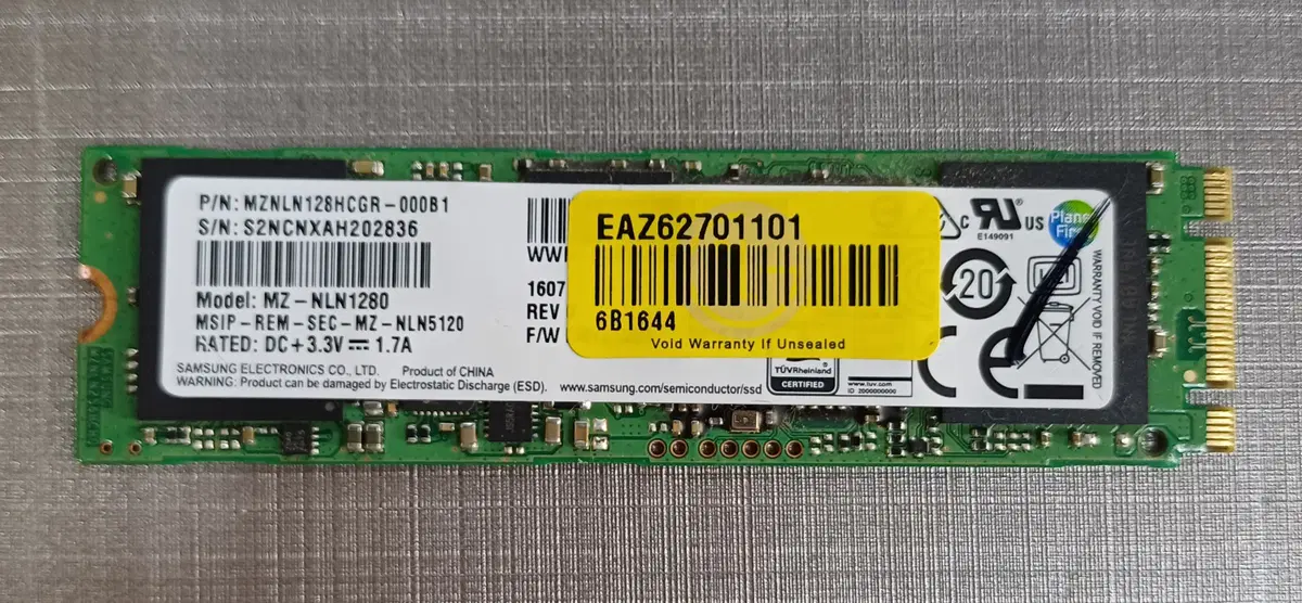 삼성 M.2 SATA 128GB SSD(80mm)